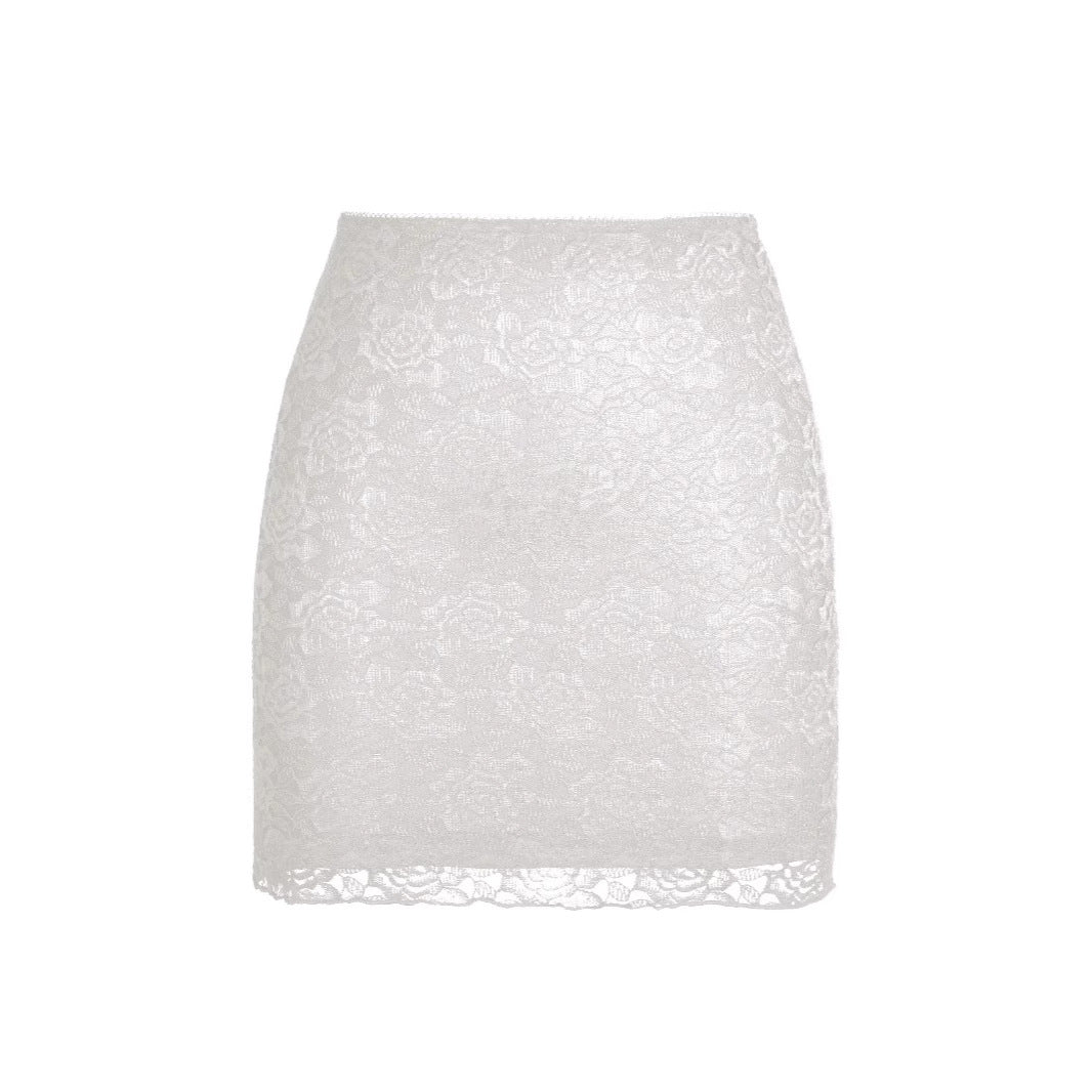 Women's Lace Sexy Bottoming Lined Hip For Skirts