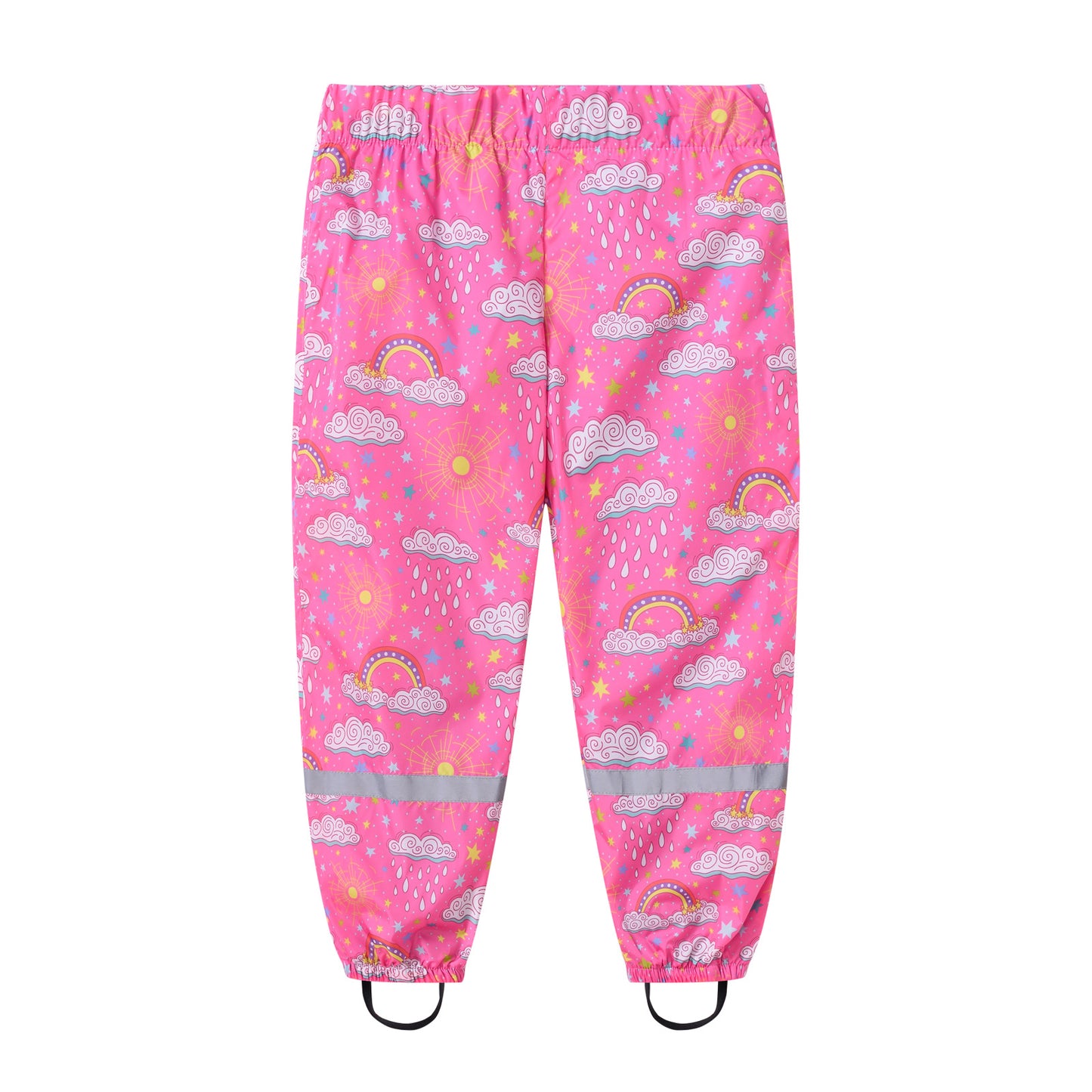 Casual Rain Elastic Beef Tendon Waist Printed Children's Pants