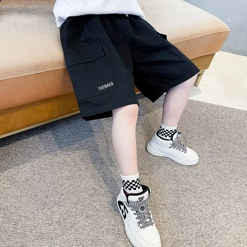 Children's Shorts Summer Middle Overalls Clothing Big Children's Pants