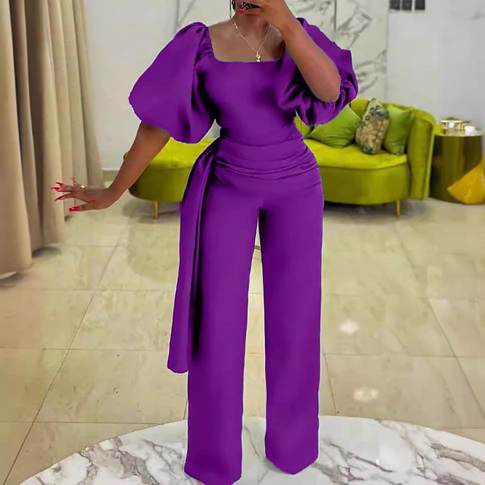 Women's Summer High Waist Temperament African Casual Pants