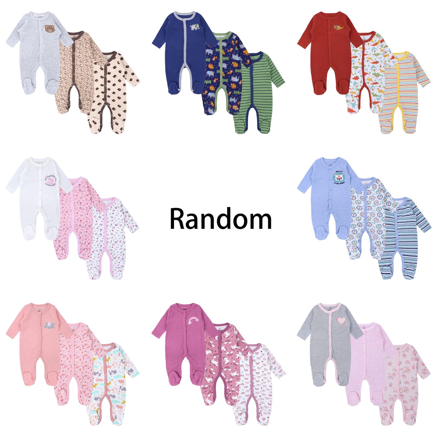 Born Jumpsuit Romper Four Pure Cotton Pajamas Jumpsuit, Climbing Suit