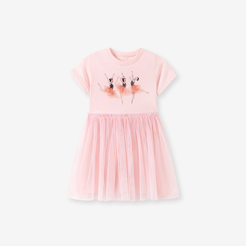 Fashion Children's Summer Cute Mesh Princess Children's Dress