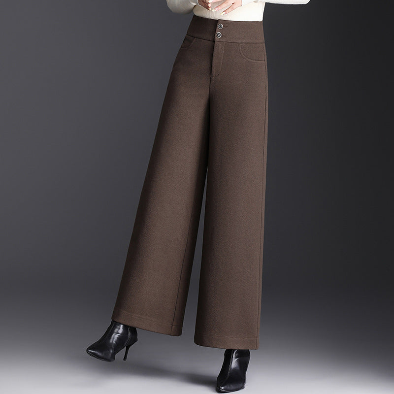 Women's Waist Wide Leg Loose Swing Straight Pants