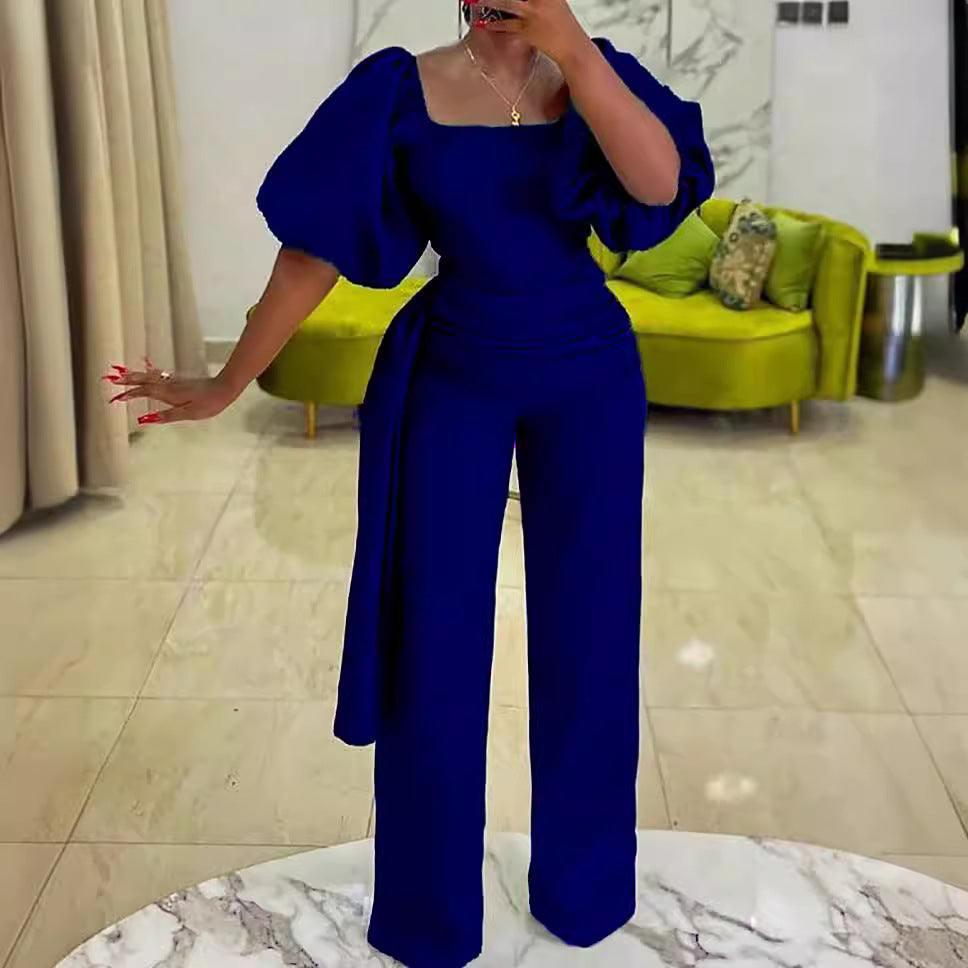 Women's Summer High Waist Temperament African Casual Pants