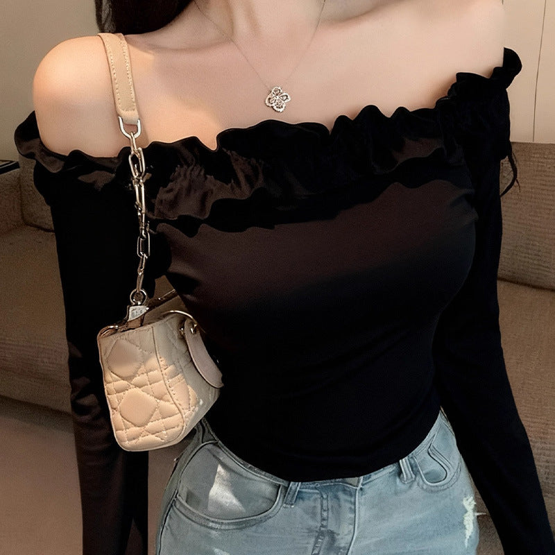 Early Spring Wear Sexy Slim Bottoming Shirt Women's T-shirt