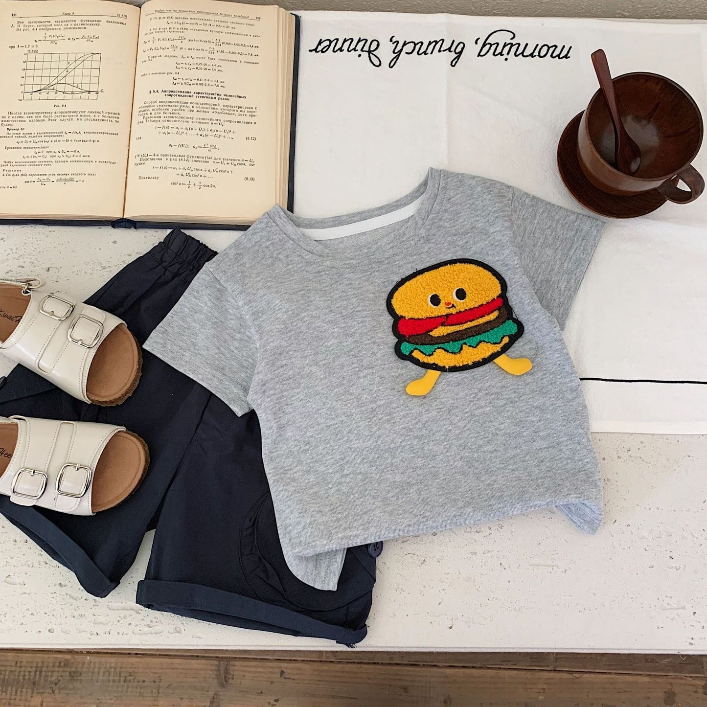 Children's Short-sleeved Summer Boys Cartoon Pullover Versatile Thin Children's T-shirt