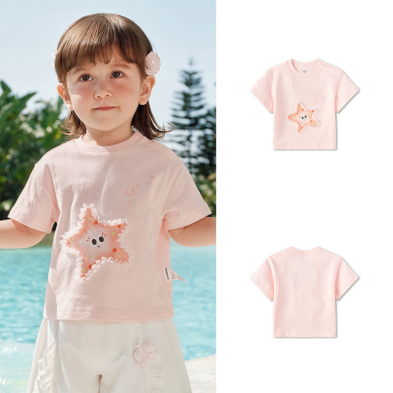 Children's Clothing Top Short-sleeved Summer Cute Children's T-shirt