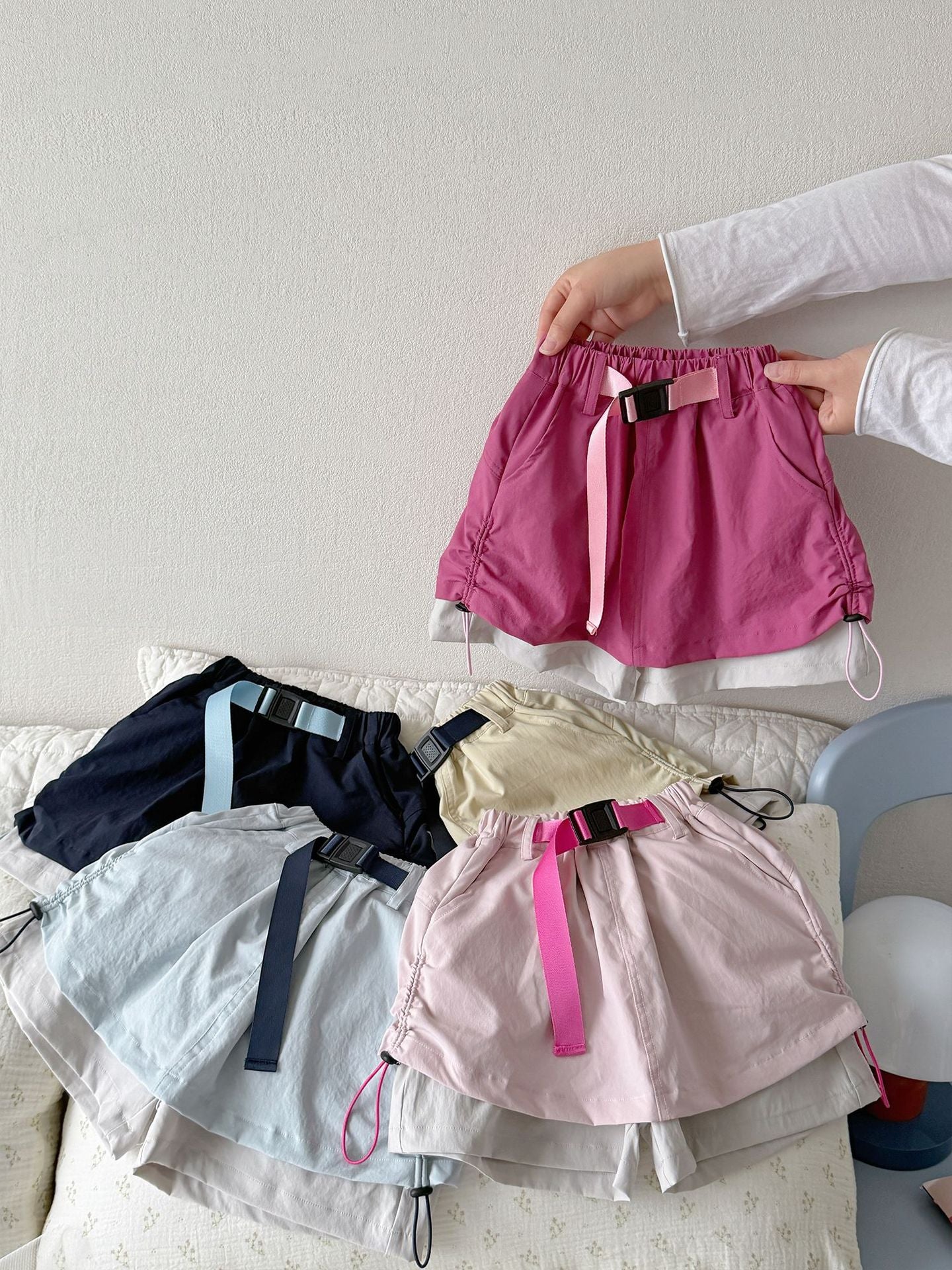 Women's Summer Shorts Outdoor Sun Protection Culottes Drawstring Children's Pants