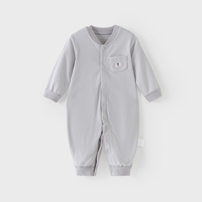 Women's & Men's Yuan 2 Pieces Born Jumpsuit Pure Cotton Thin Romper Cartoon Jumpsuit, Climbing Suit
