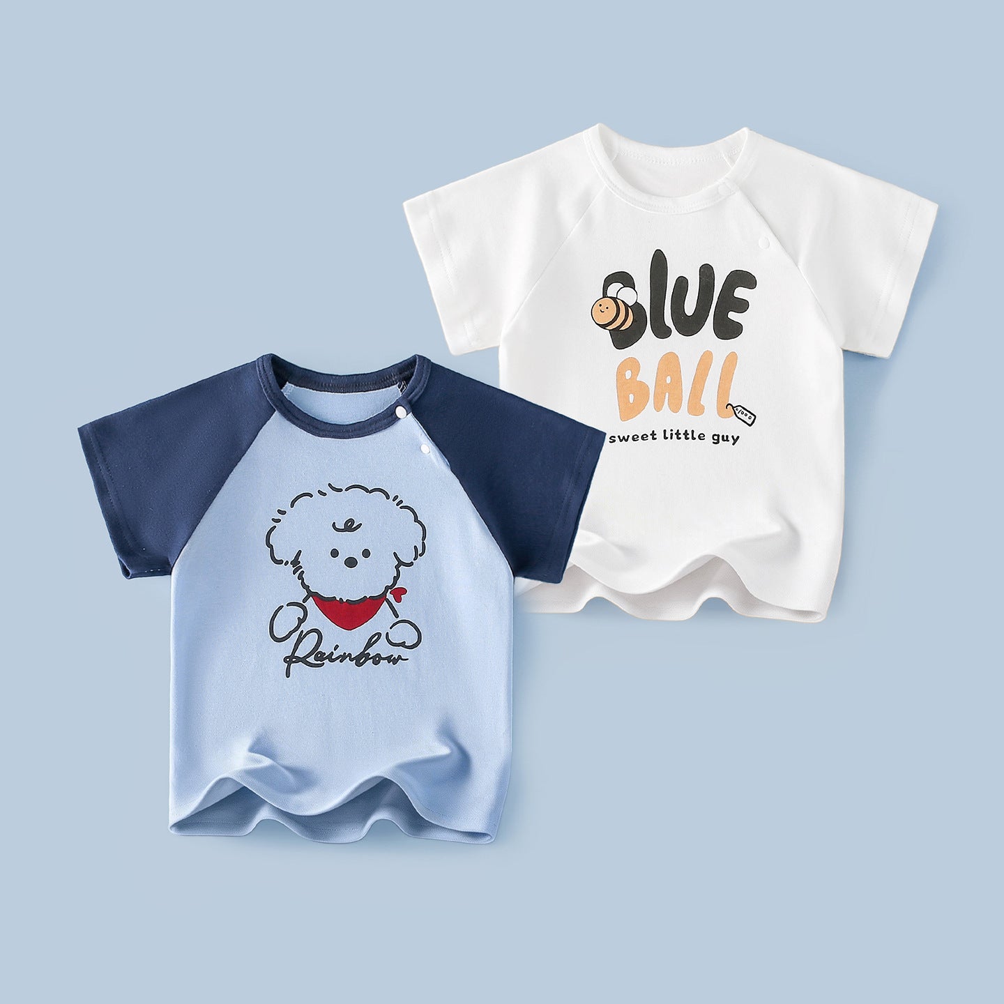 Children's Short Sleeve Boys Half Bottoming Shirt Summer Thin Cotton Coat Children's T-shirt