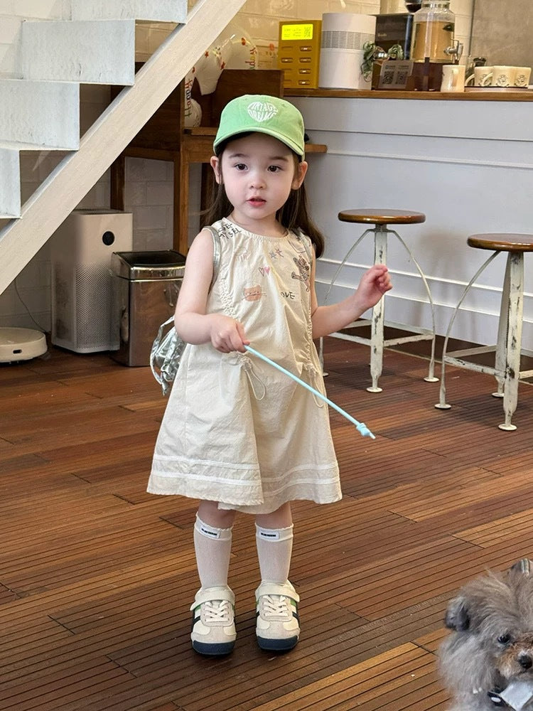 Children's Clothing Vest Skirt Fried Street Infant Children's Dress