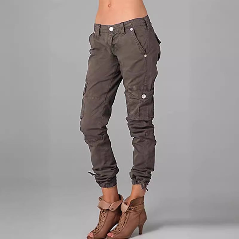 Trendy Casual Women's Tactical Sports Green Casual Pants