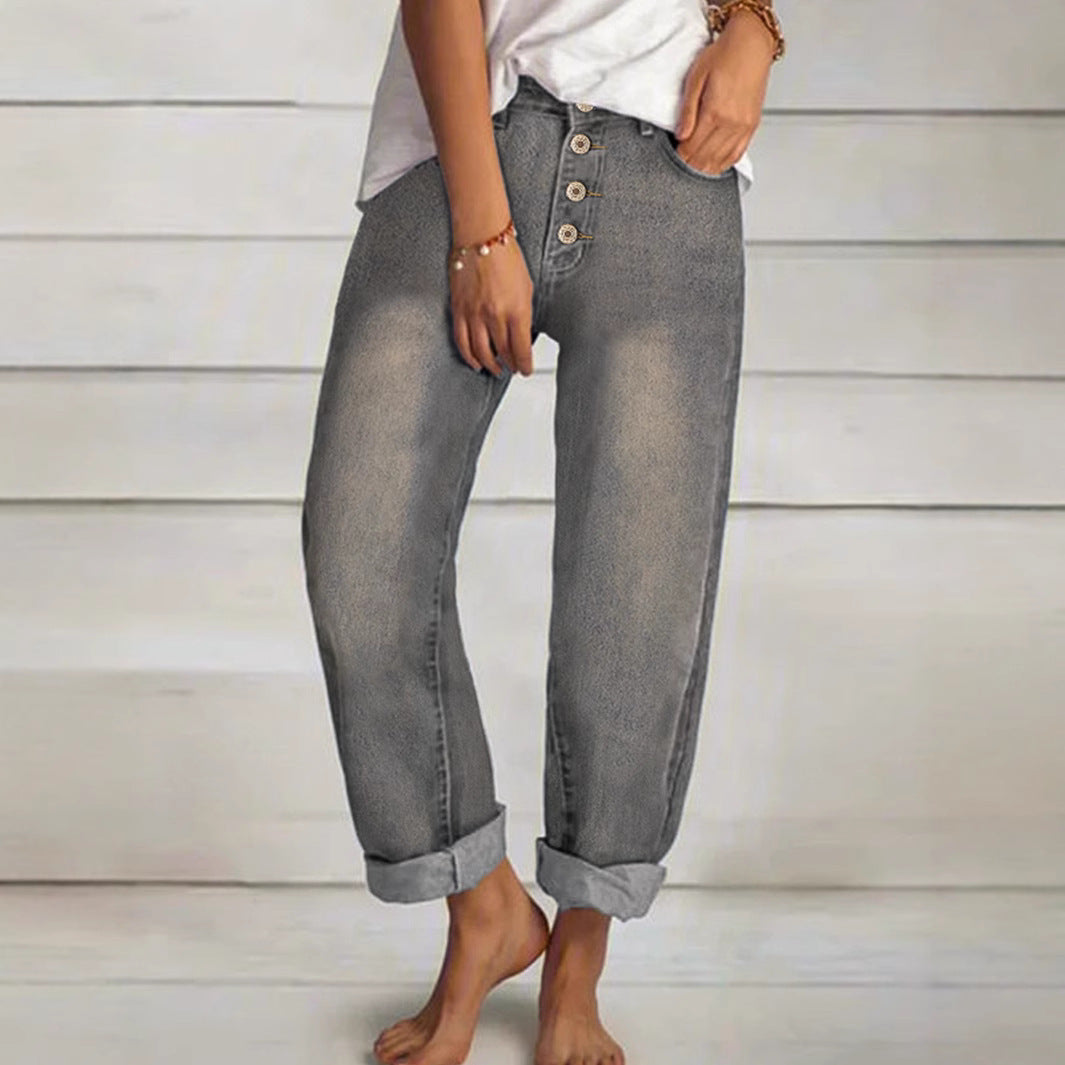 Women's Loose Leisure Simple Thin Half-length Pants