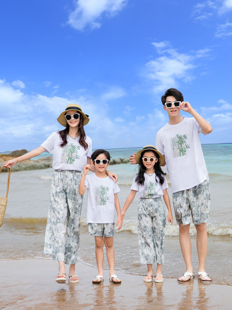 Fried Street Beach Clothes Summer Matching Parent-child Outfit