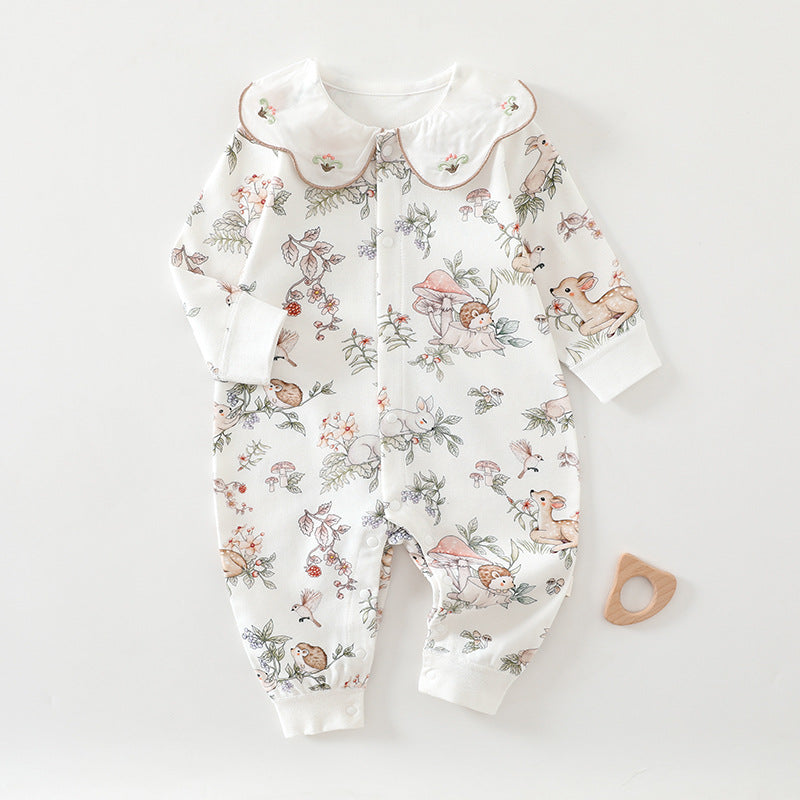 Children's Jumpsuit Seamless Cotton Class Born Clothes Jumpsuit, Climbing Suit