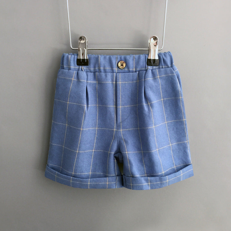 Children's Suit Summer Boys Black Primary School Performance Wear Short Children's Pants
