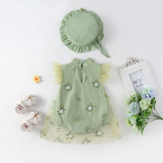 Clothes Chinese Style Jumpsuit Hundred Days Romper Children's Dress