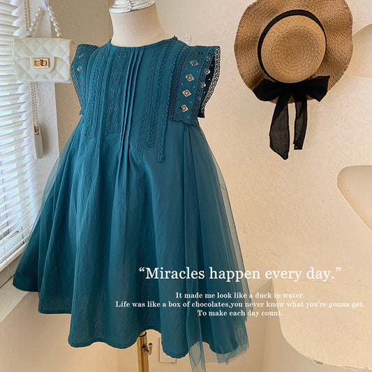 Children's Korean Style Clothing Temperament Long Little Children's Dress