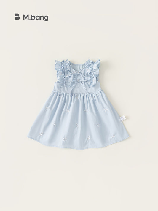 Children's Clothing Bow Floral Summer Skirt Vest Children's Dress