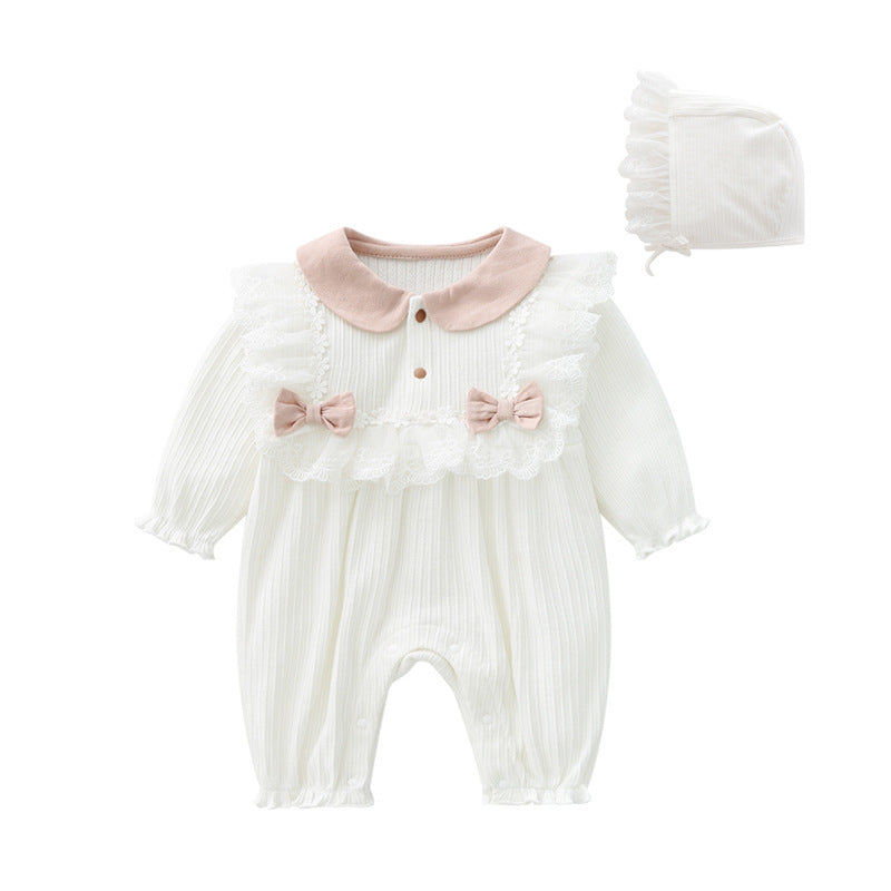 Lace Long Leg Jumpsuit Bow Princess Jumpsuit, Climbing Suit