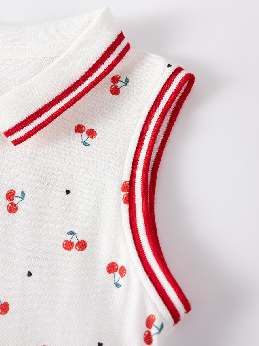 Summer Sleeveless Cute Sweet Skirt Shirt Children's Dress
