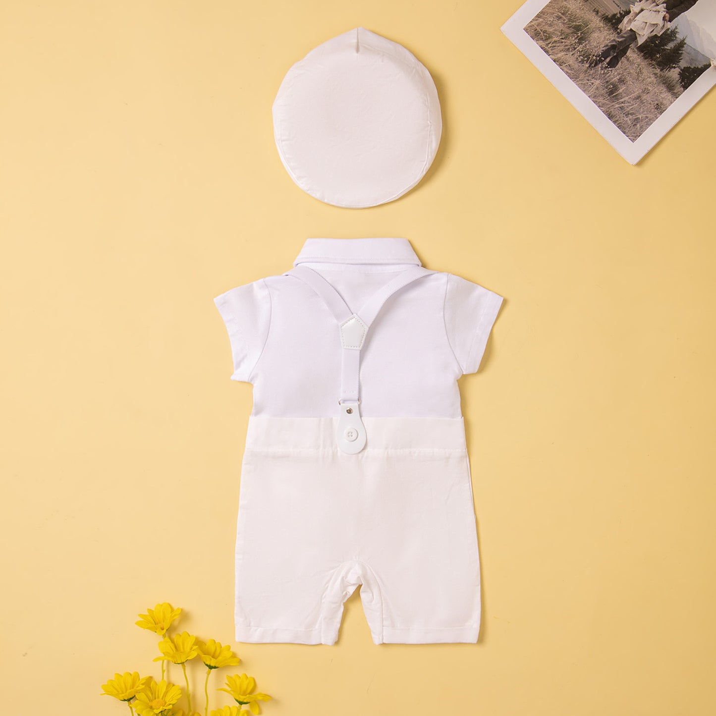 Infant Dress Summer Solid Color Vest Short Children's Suit