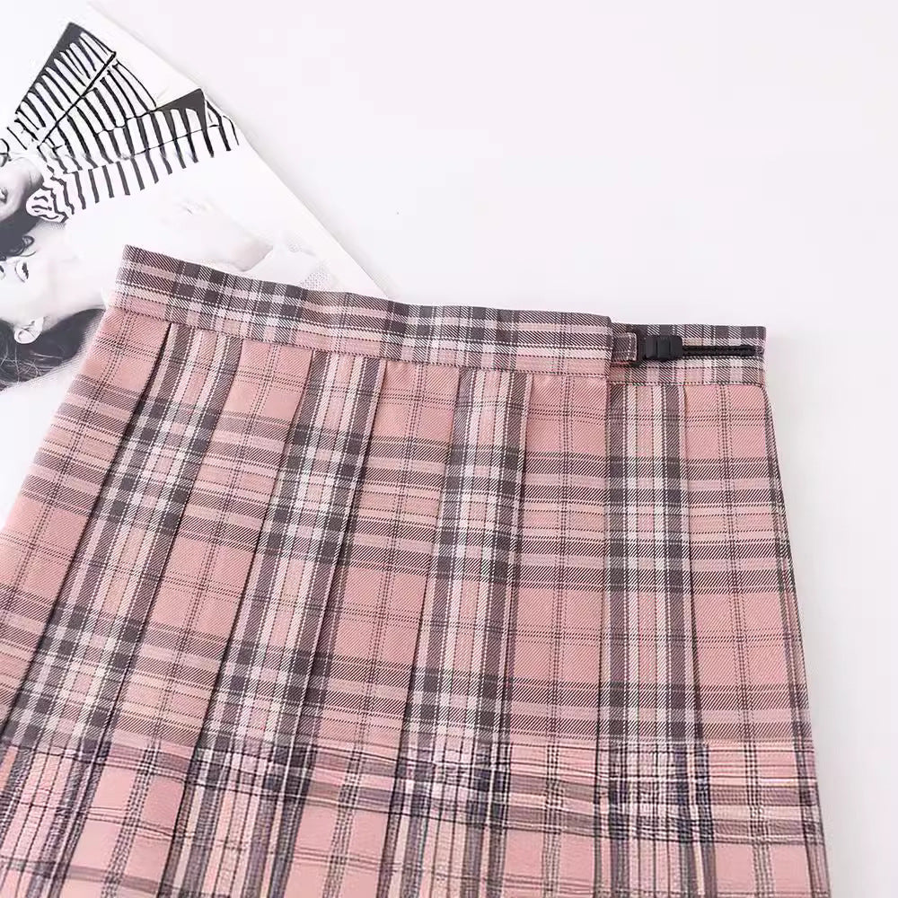High Waist Plaid Valentine's Day Limited Half Skirts
