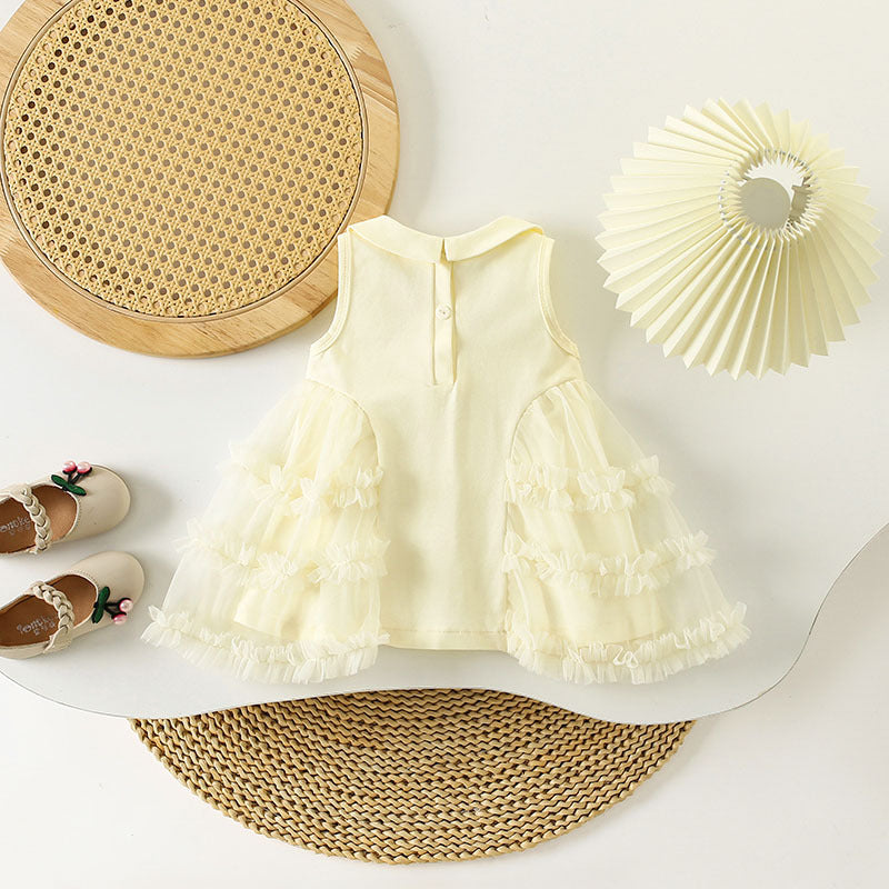 Children's Summer Clothing Western Style Small Sleeveless Children's Dress
