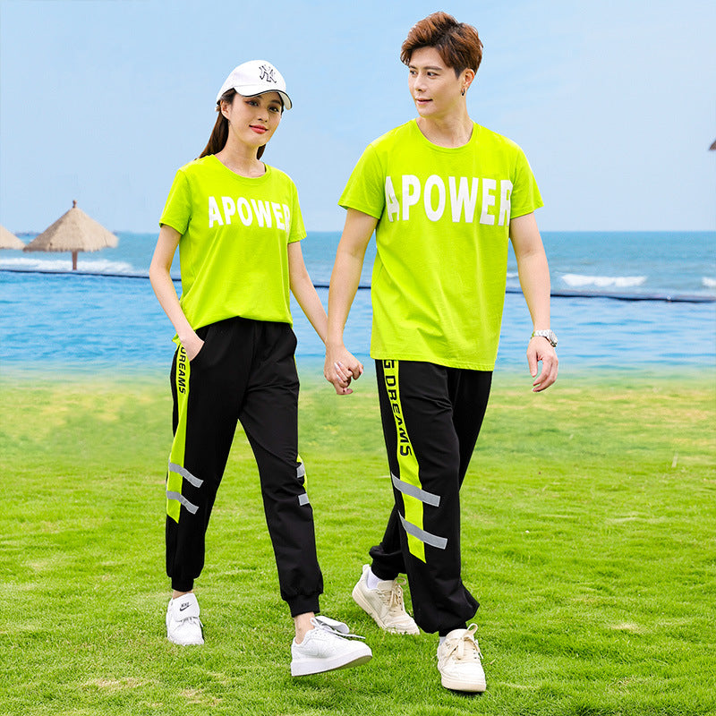 Summer Sports Suit Class School Uniforms Parent-child Outfit