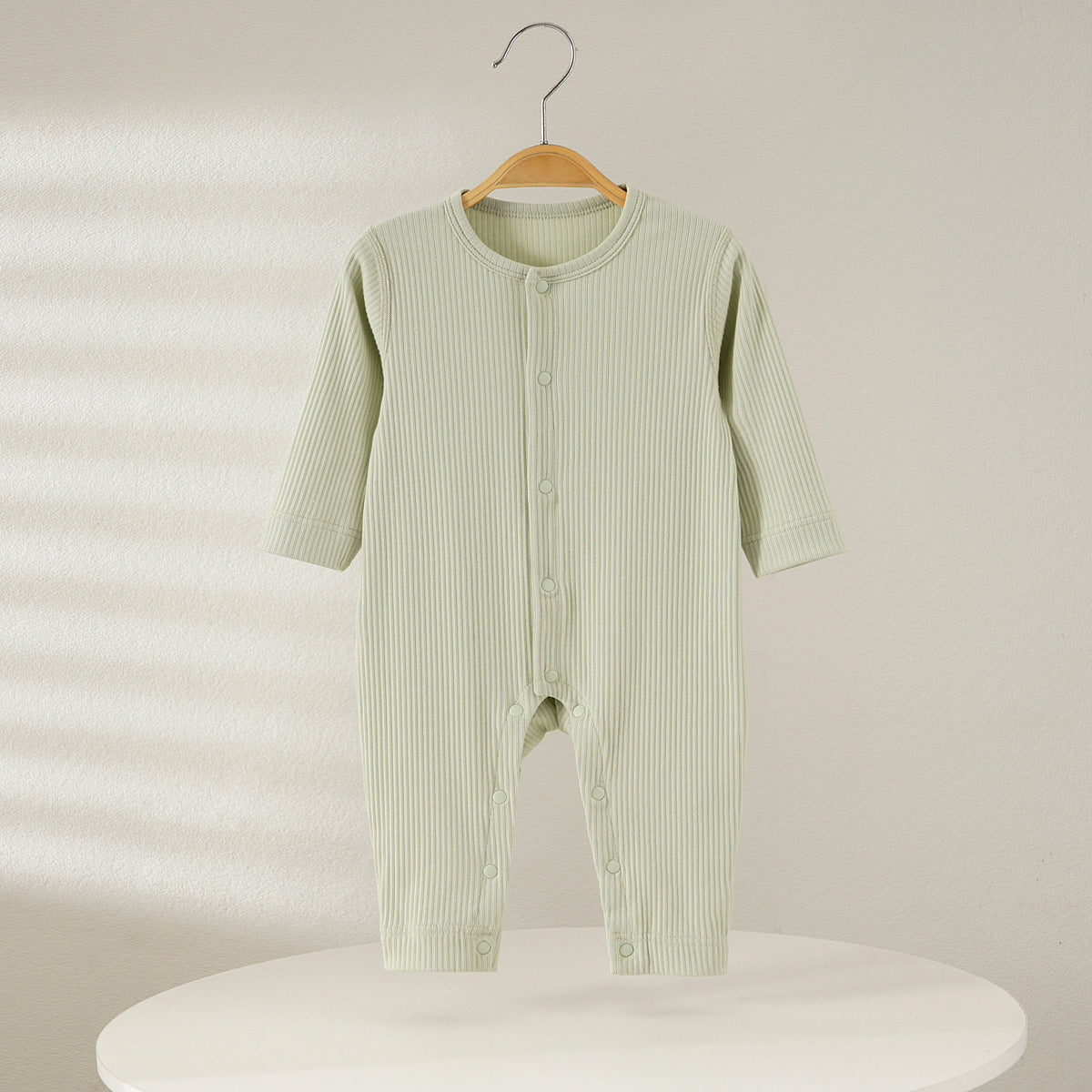 Sleeve Pair Of Buckles Jumpsuit Clothes For Babies Male Female Jumpsuit, Climbing Suit
