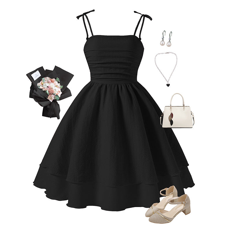 Women's & Children's Older Clothing Strap Princess Children's Dress