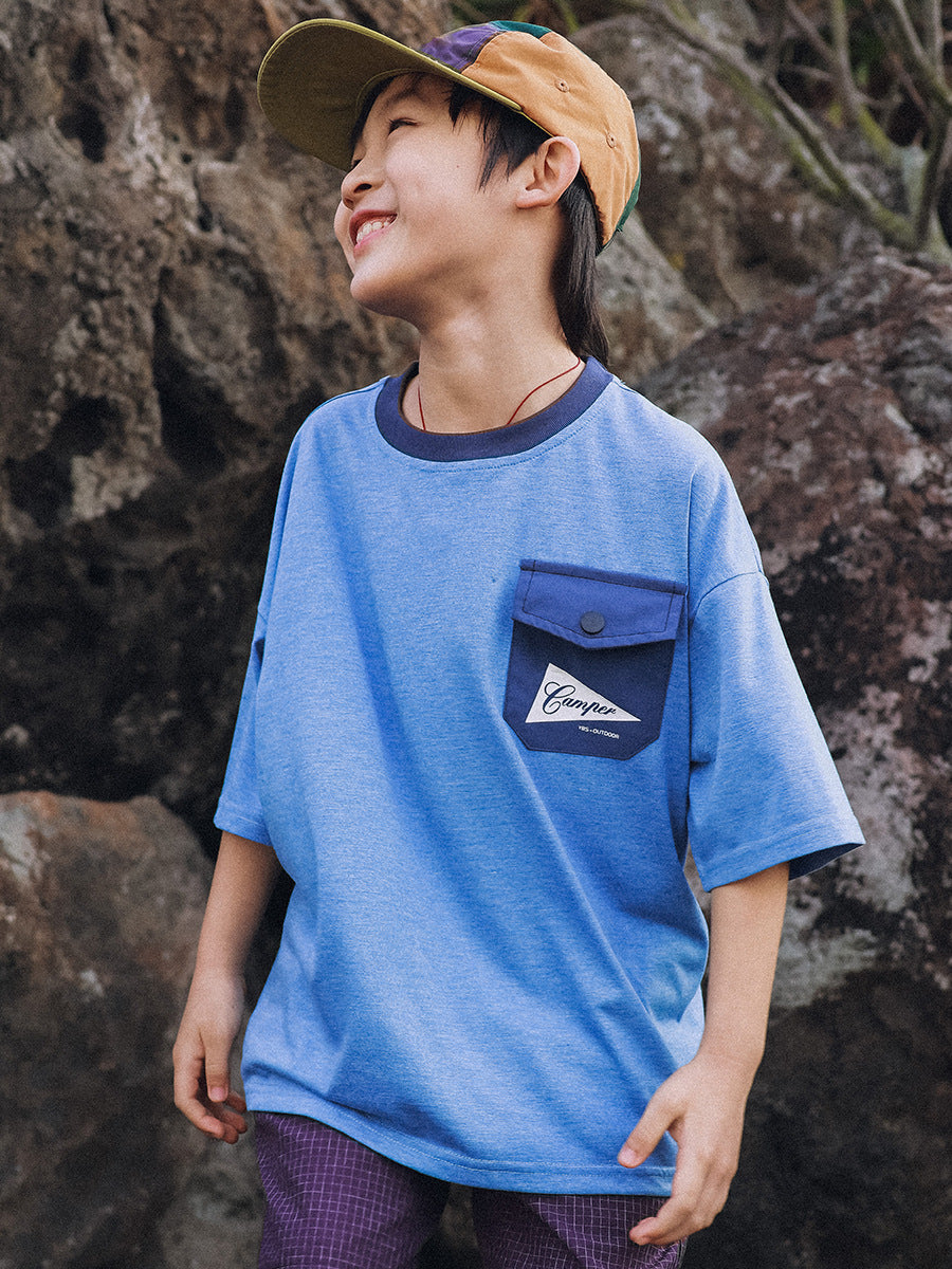 Children's Moisture Absorption Breathable Fabric Cotton Half Children's T-shirt