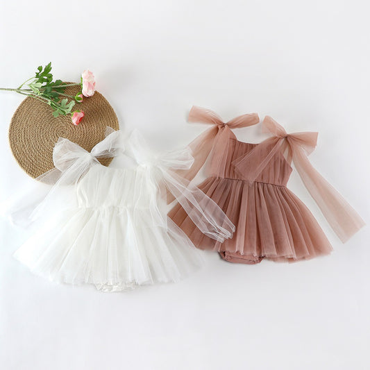 Children's Infant Rompers Fashionable Princess Summer Breathable Mesh Korean Style Children's Dress