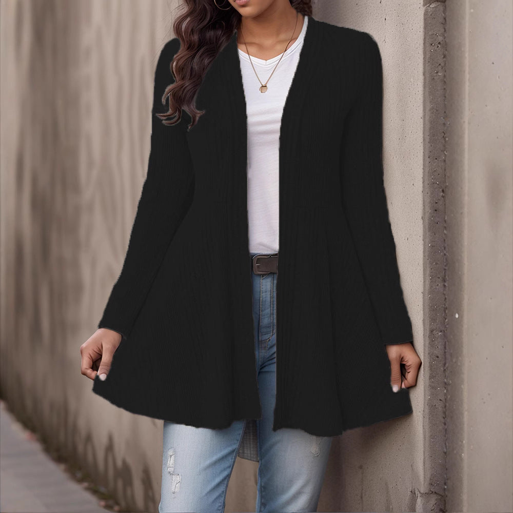 Beautiful Women's Sunken Stripe Brushed Casual Lace Shirt, Chiffon Shirt