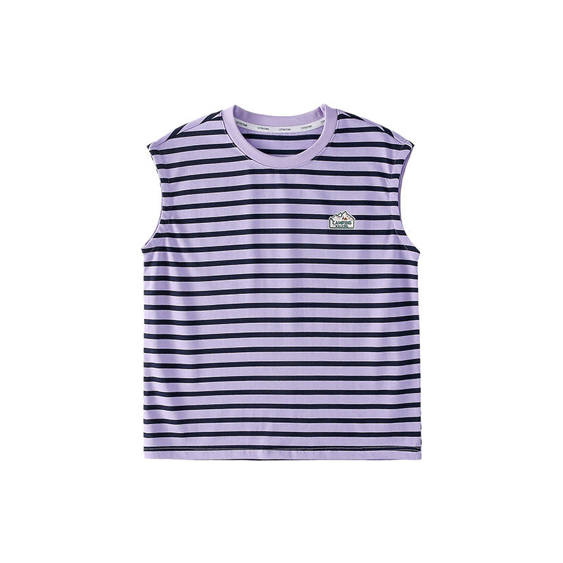 Children's Class Striped Vest Top Boy Summer Children's T-shirt