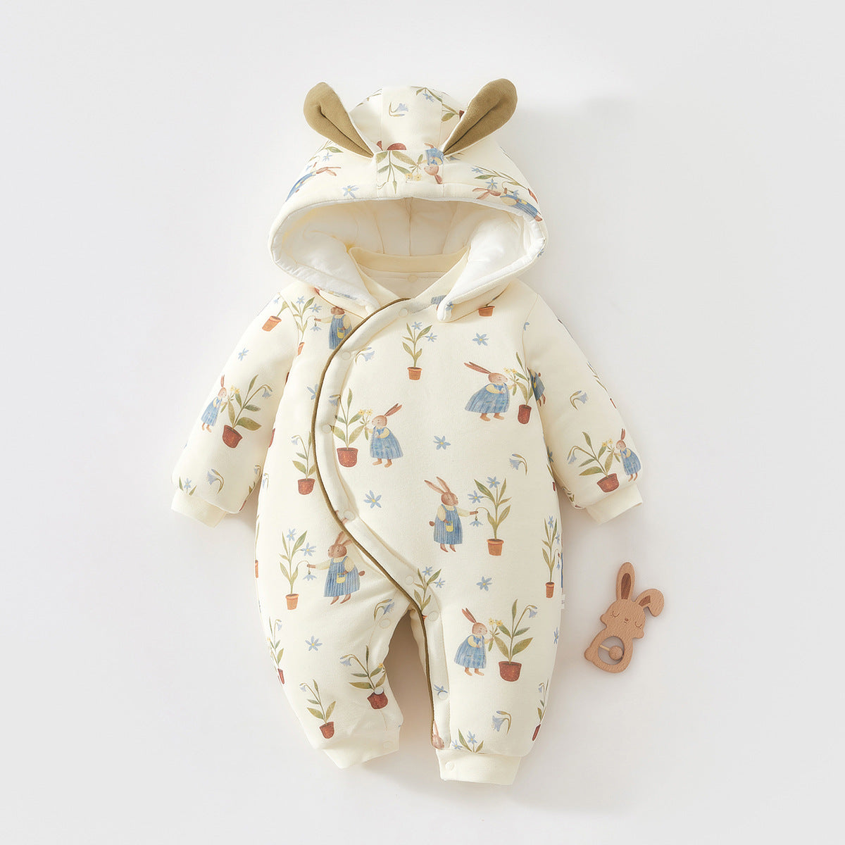 Women's & Men's Coat Quilted Jumpsuit Infant Outwear Hooded Thickened Worship Clothes Jumpsuit, Climbing Suit