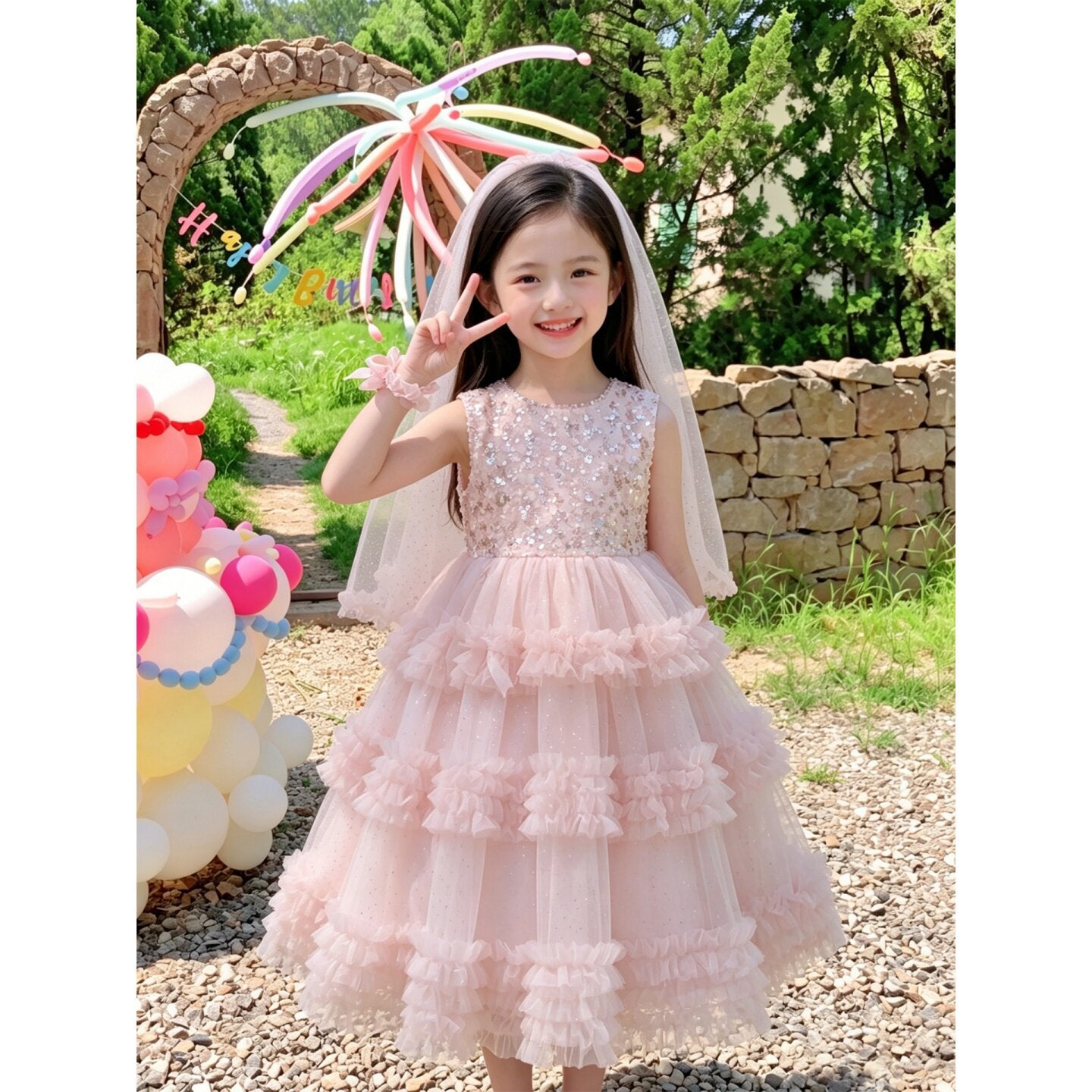 Light Luxury Minority Little Beautiful Princess Unique Children's Dress