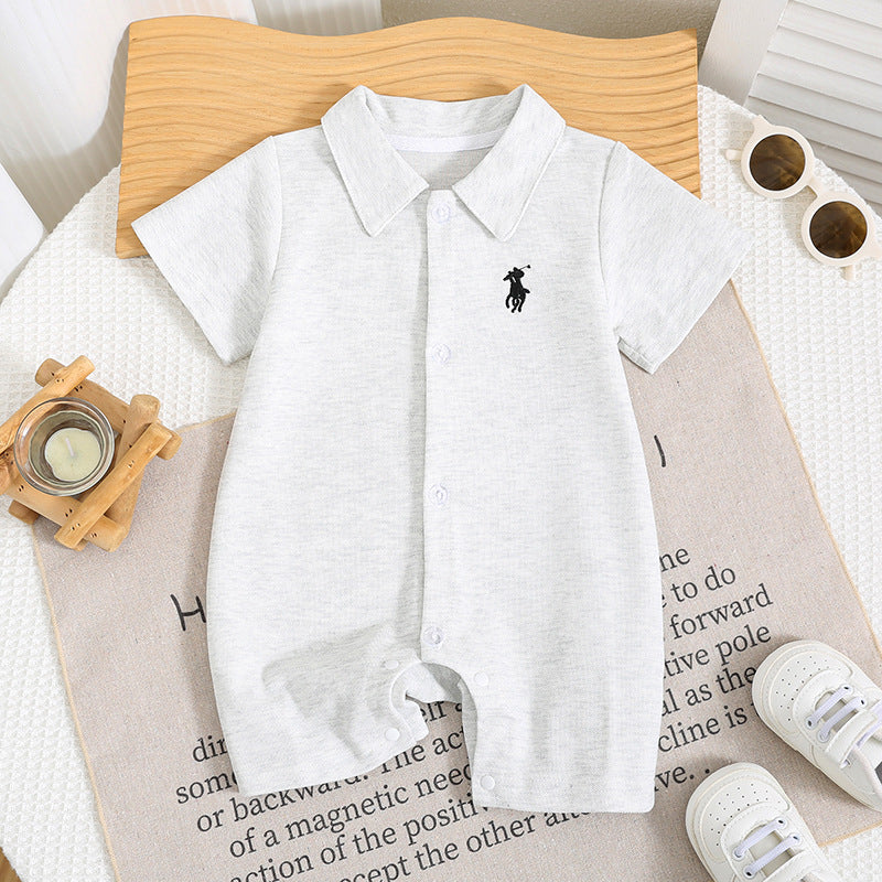Western Style Born Infant Full Moon Going Jumpsuit, Climbing Suit