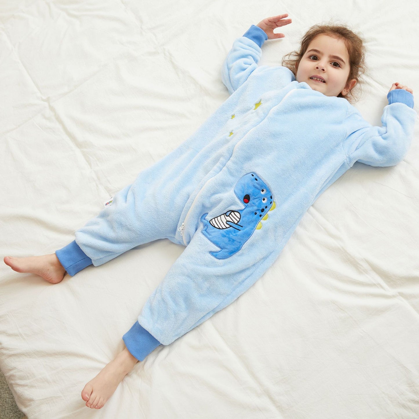 Children's One-piece Pajamas Flannel Cartoon Christmas Clothing Sleeping Jumpsuit, Climbing Suit