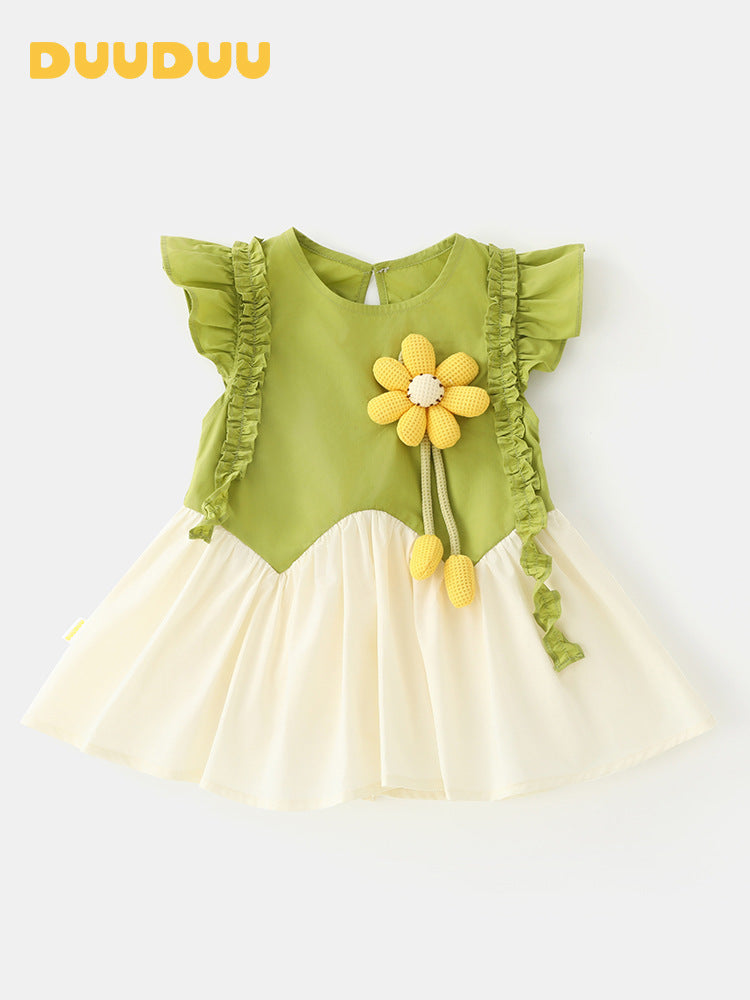 Trendy Thin Short Skirt Little Princess Pettiskirt Children's Dress