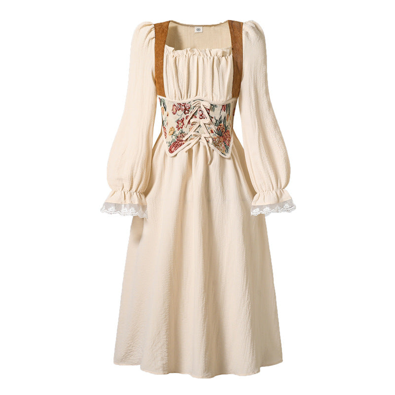 Children's Clothing French Royal Style Medieval Retro Long-sleeved Children's Dress