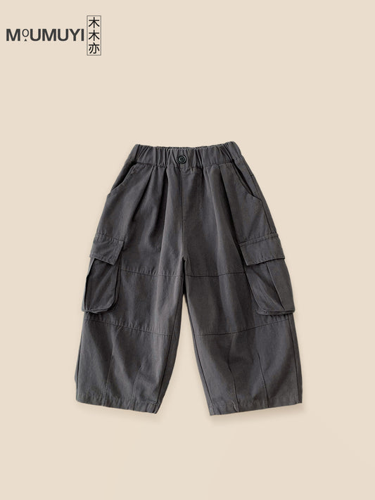 Children's Korean Clothing Spring Handsome Overalls Casual Cotton Children's Pants