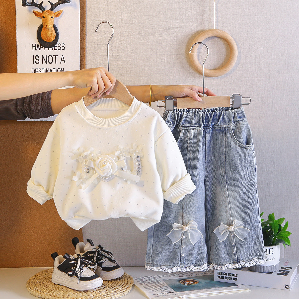 Children's Clothing Outfits Handsome Fashion Spring Clothes Little Sweatshirt Children's Suit