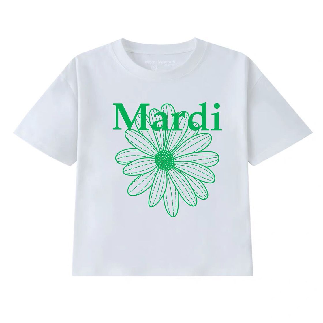 Children's Short-sleeved Western Style Fashion Daisy Blue Super Children's T-shirt