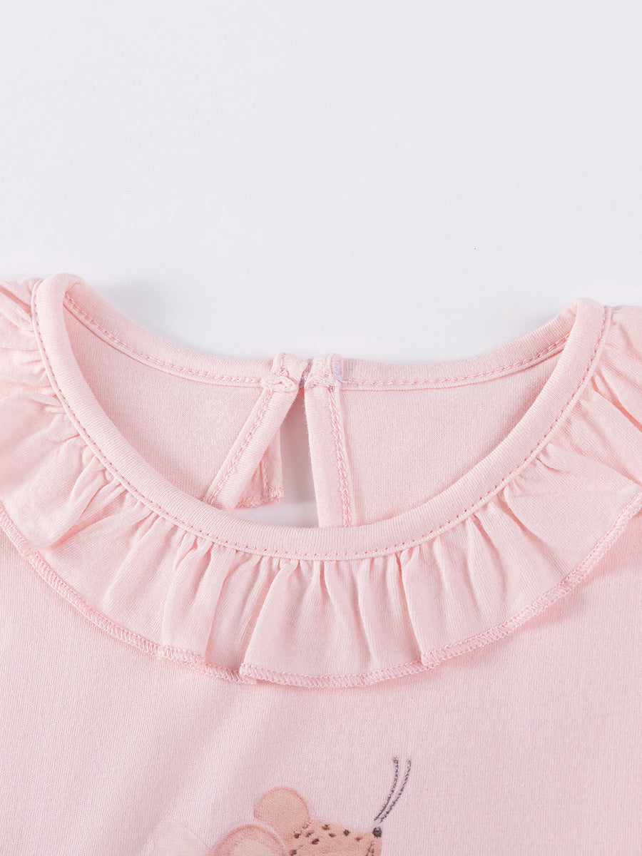 Summer Cute Cartoon Skirt Shirt Cotton Children's Dress