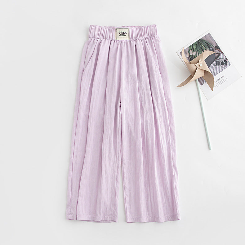 Children's Summer Thin Trousers Big Clothes Children's Pants