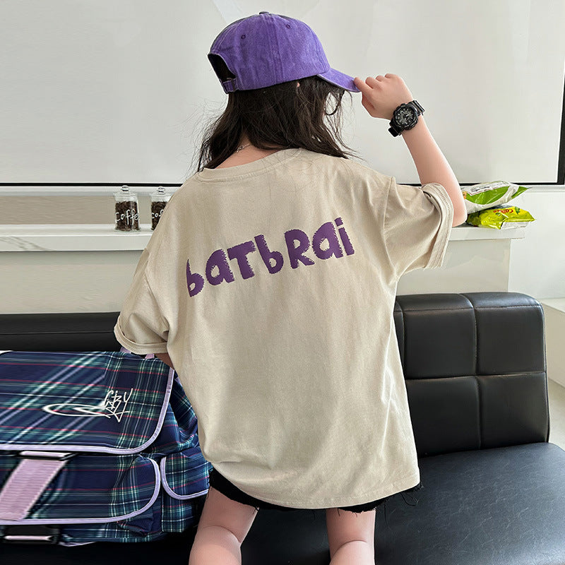 Children's Casual Clothes Korean Style Short Sleeve Children's Suit