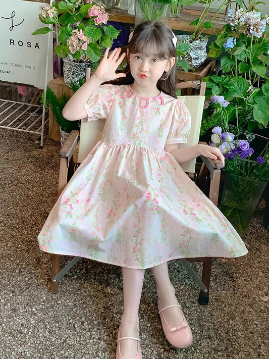 Children's Skirts Summer Hollow Out Floral Skirt Little Children's Dress