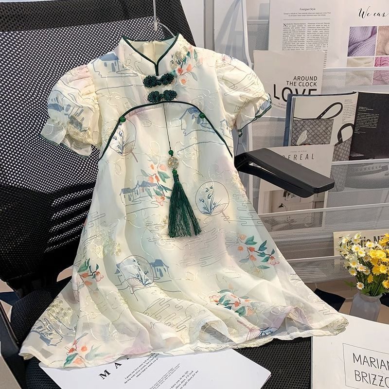 Children's Cheongsam Summer Fashionable Chinese Style Princess Children's Dress