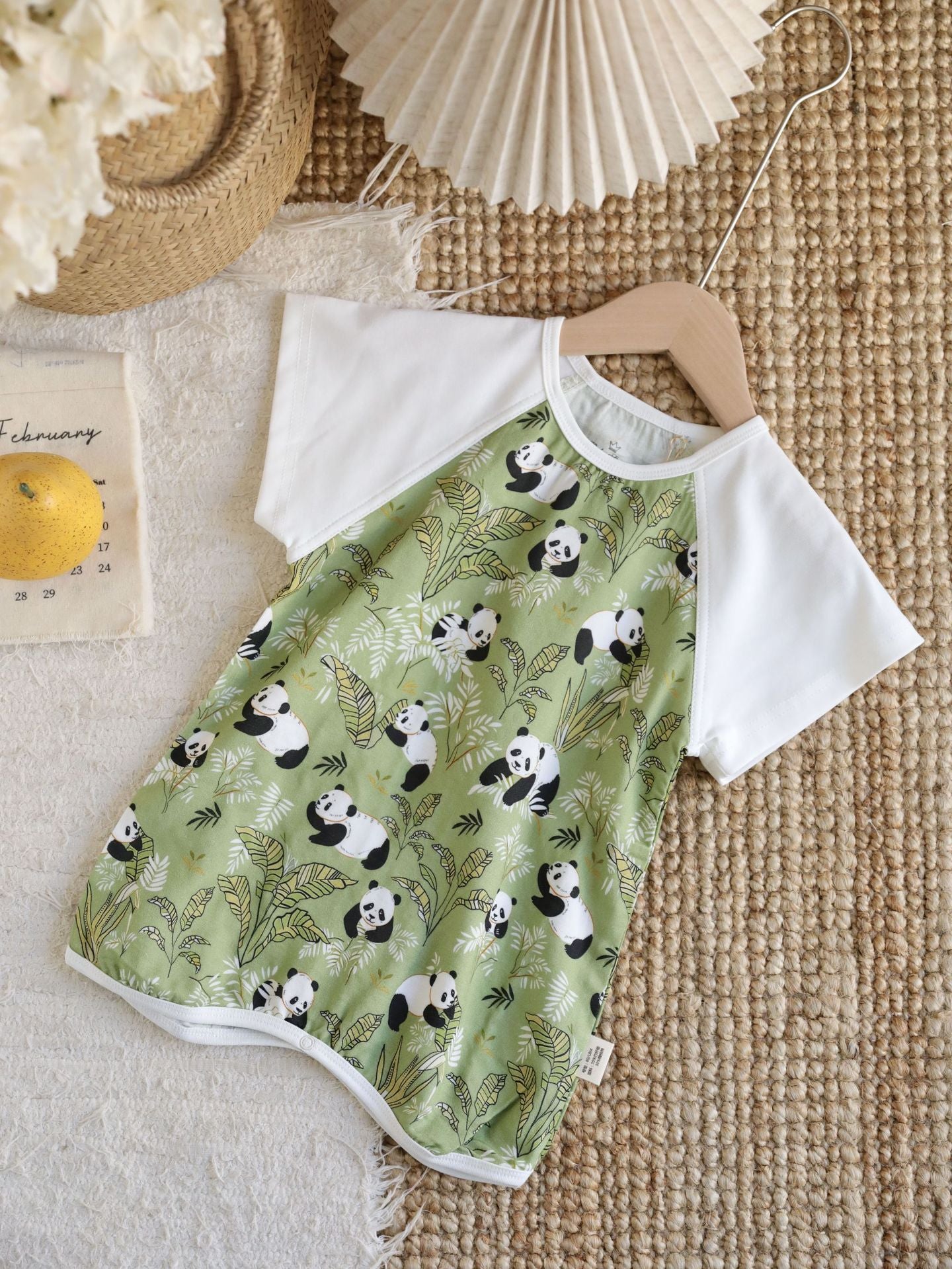 Bamboo Fiber Cool Gauze Summer Clothing Home Parent-child Outfit